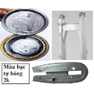 Màu bạc sáng sơn càng hộp xích 2 thành phần