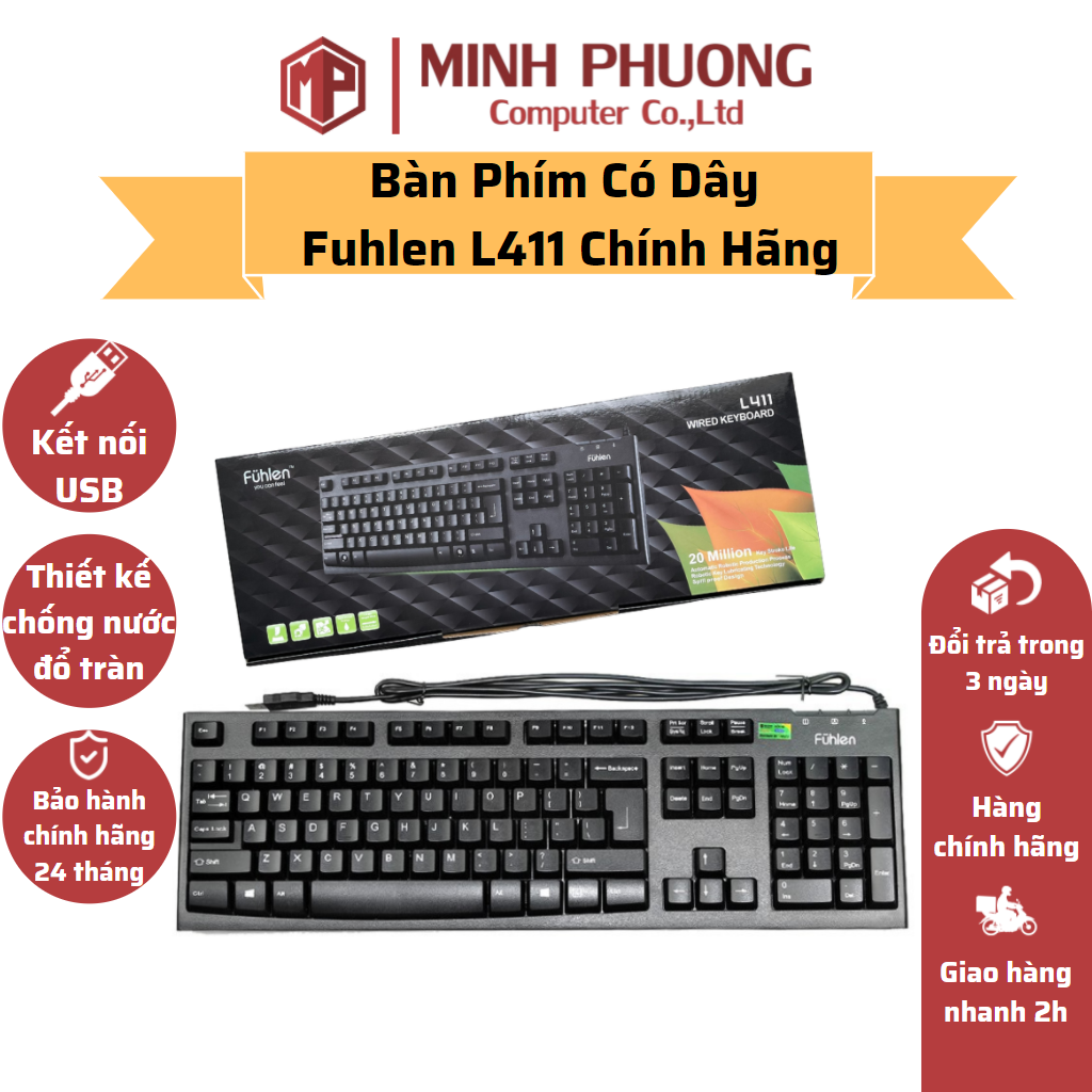 Bàn phím Fuhlen L411-L500s - Hàng chính hãng