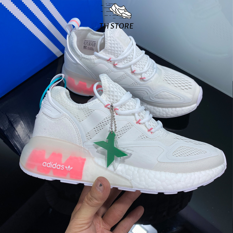 Giày thể thao adidas zx2k boost v2.0 trắng phối hồng -giày th