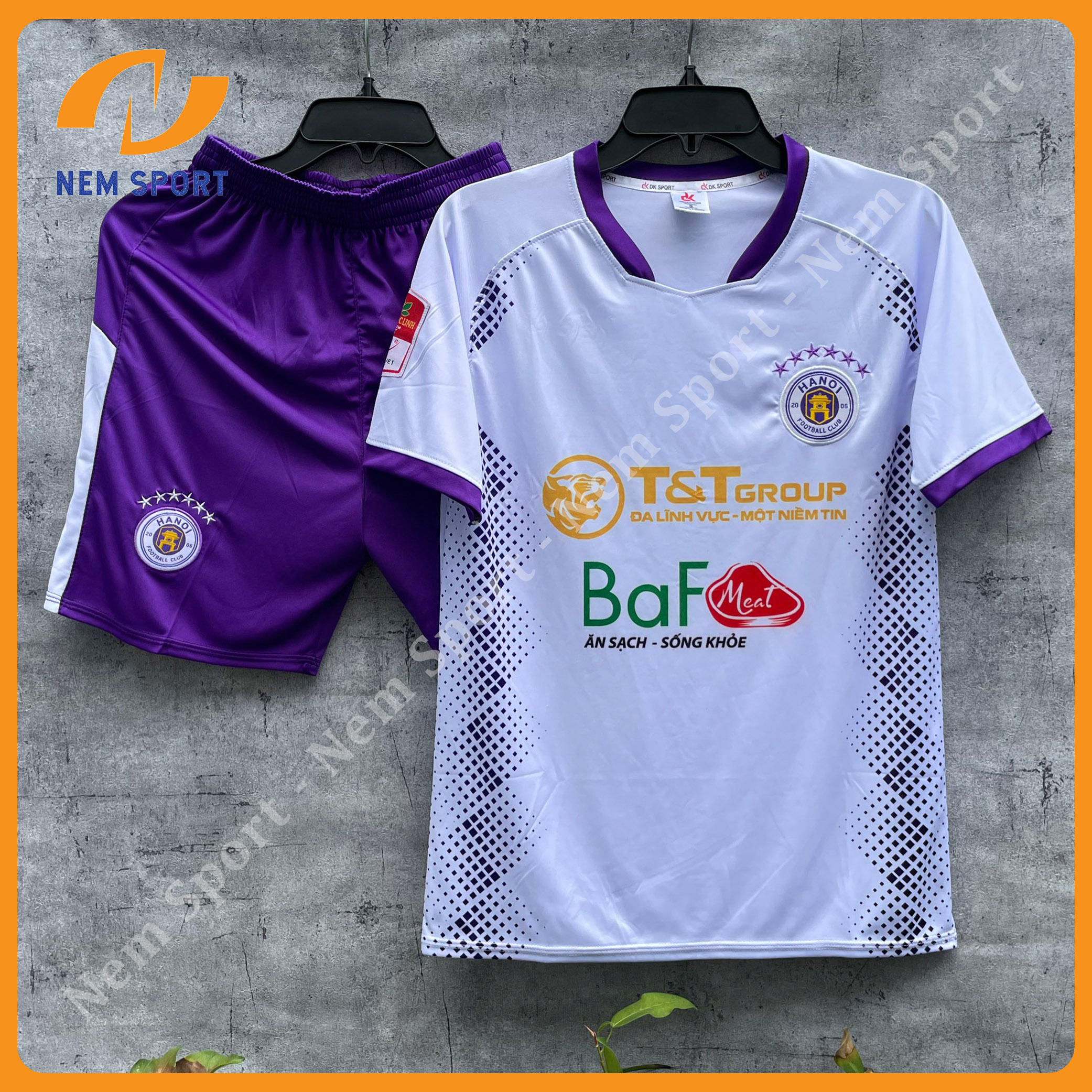 Quần Áo Đá Bóng CLB Hà Nội Màu Trắng Sân Khách Mùa Giải 23/24