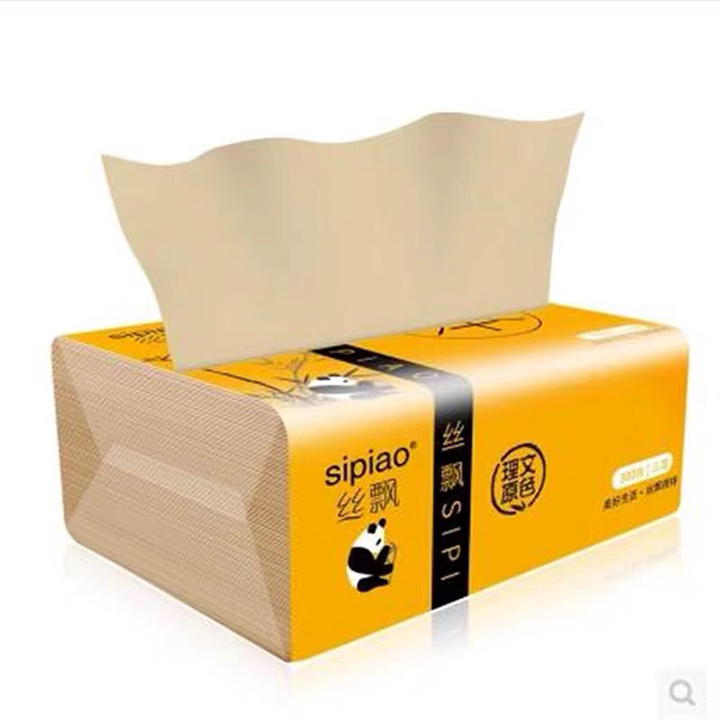 Gói Giấy ăn gẫu trúc SIPIAO, combo 3 gói giấy làm từ sơi tre siêu mềm, siêu dai.