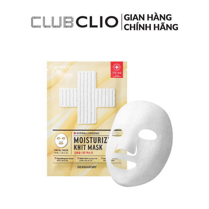 Mặt Nạ Dưỡng Ẩm DERMATORY HYPOALLERGENIC MOISTURIZING KNIT MASK 40ml