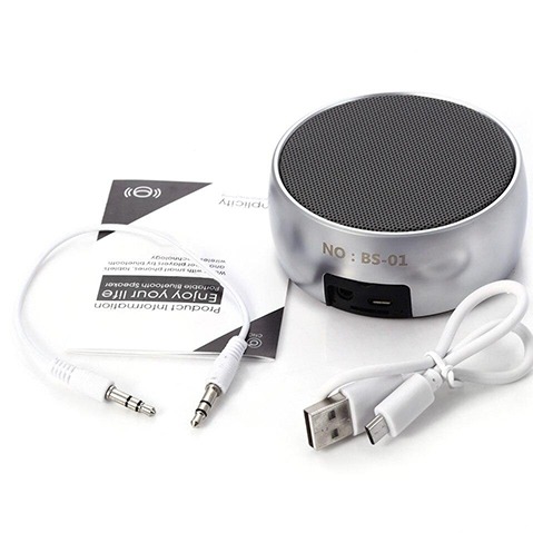Loa bluetooth vỏ nhôm akus bs01 bảo hành 12 tháng