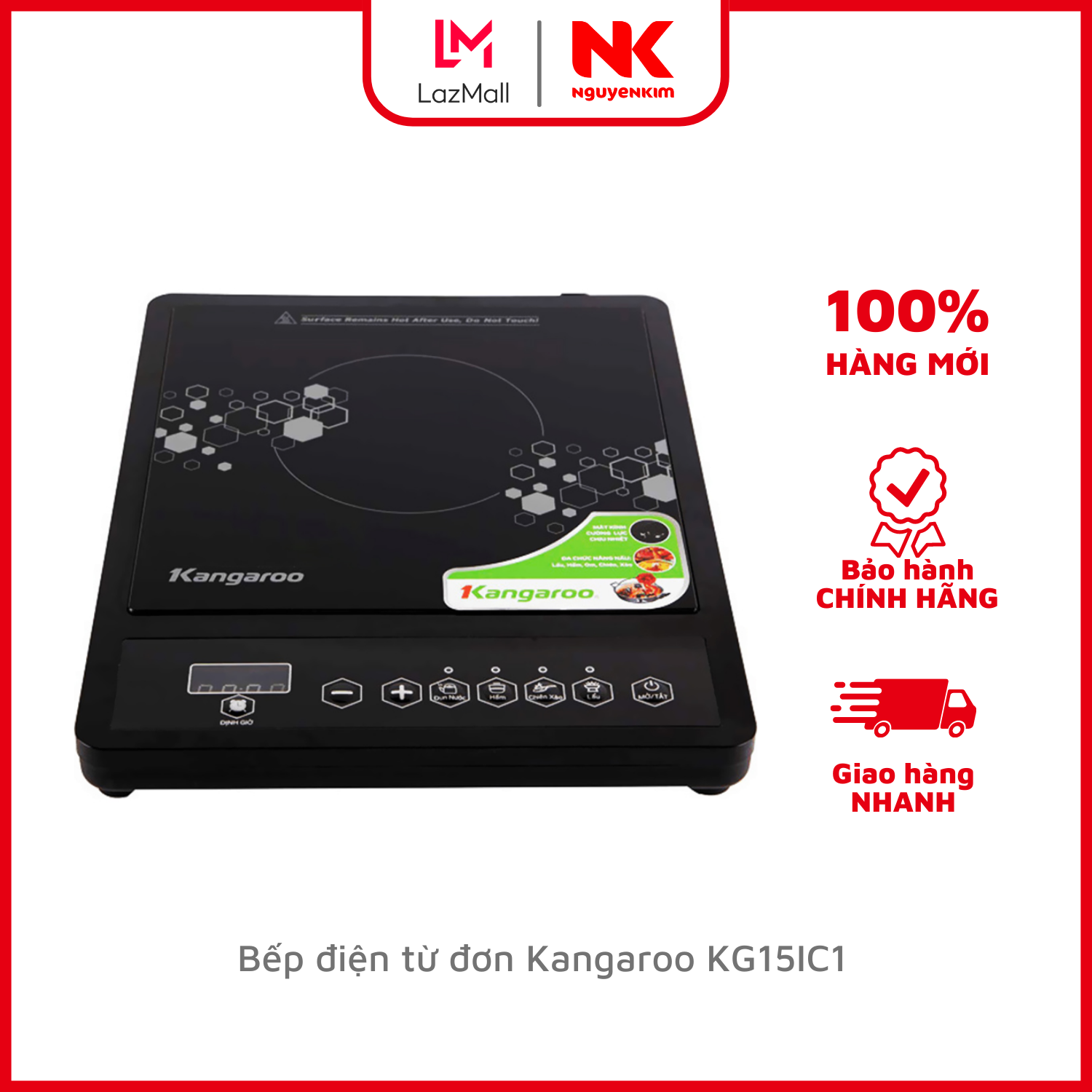 Bếp điện từ đơn kangaroo kg15ic1