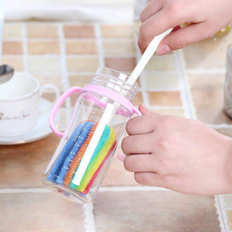 Cọ rửa ly bình nước 7 màu cầu vồng