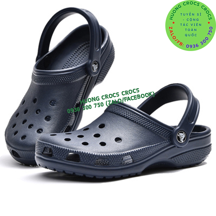 Dép sục nhựa đi mưa crocs band classic cho cả nam và nữ màu navy