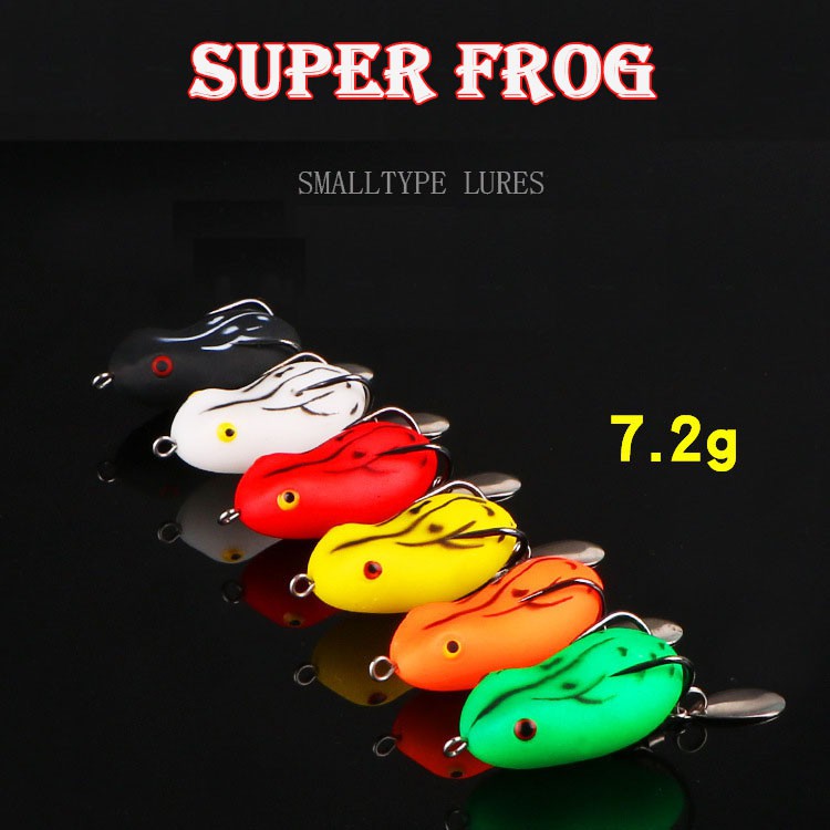 Siêu nhậy - Mồi câu lure nhái hơi có thìa super frog - M01 - Cam kết bảo hành đổi trả trong 2 tuần đầu