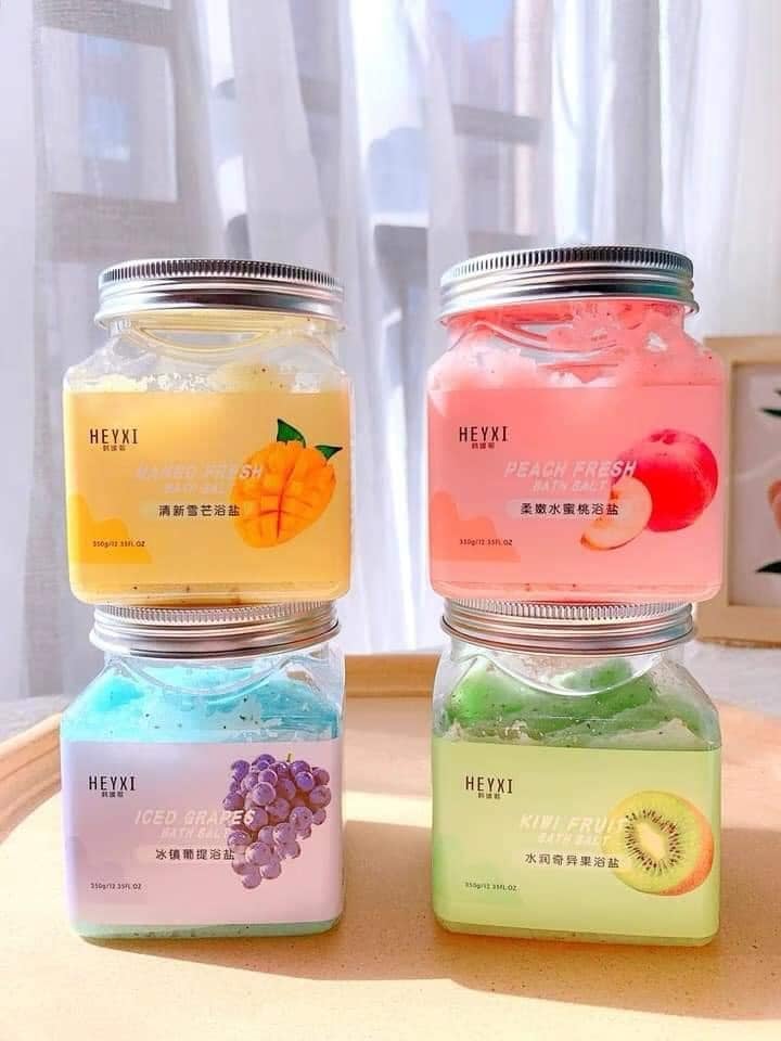 Tẩy tế bào chết Body PEACH đào cải thiện da viêm lông, sáng da Tẩy da chết đào Heyxi HTTBC2