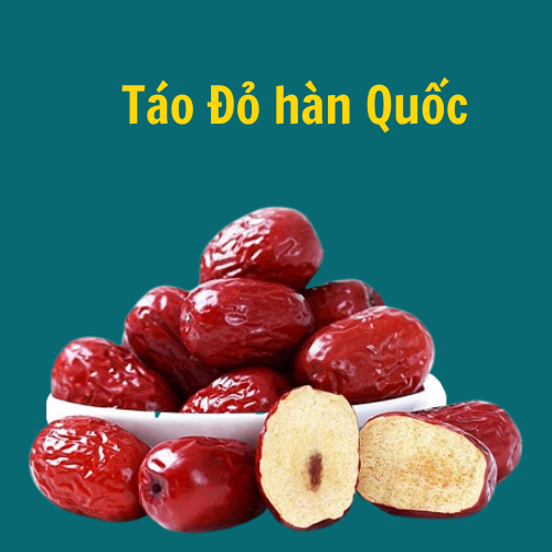 Táo đỏ Hàn Quốc 100g - Đồ ăn văt, táo đỏ sấy khô nấu chè, chưng yến vị ngọt nhẹ hạt nhỏ