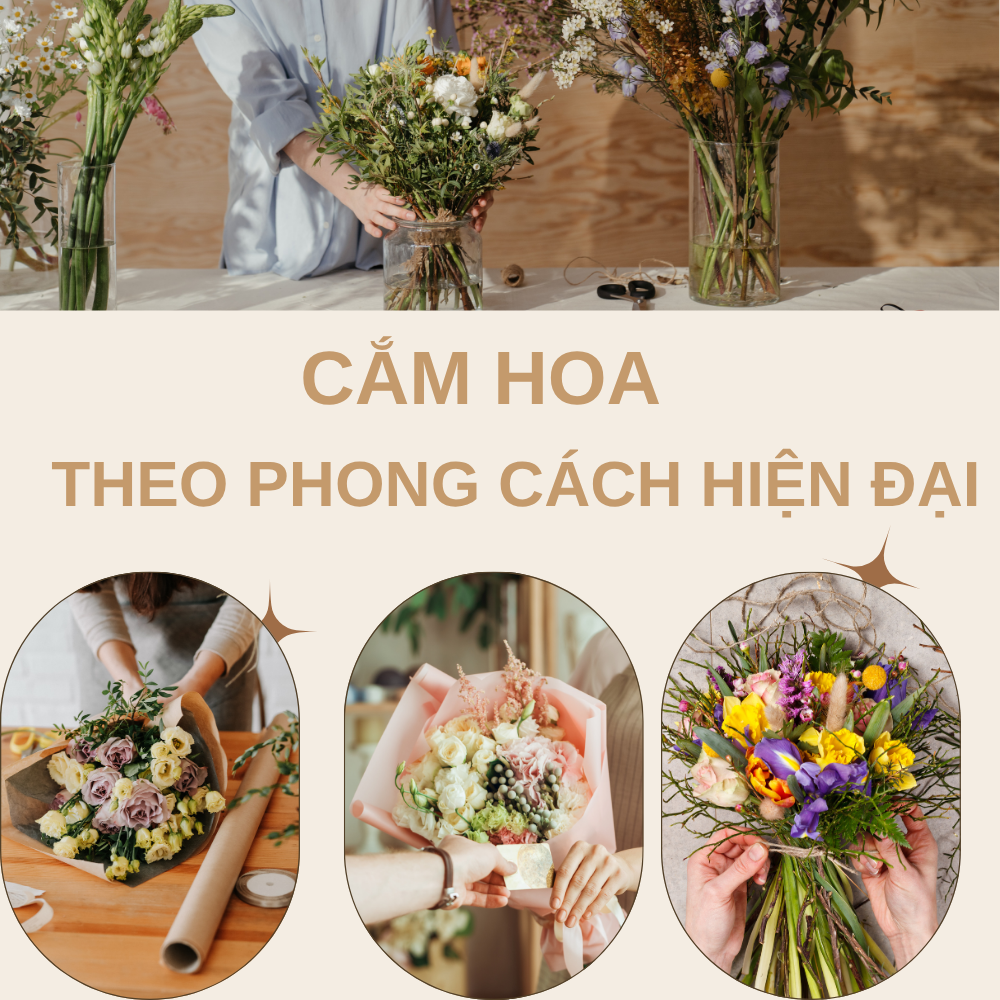 Cắm hoa thư giãn theo phong cách hiện đại - Cơ bản Giá 800,000 Đồng*Miễn phí vận chuyển