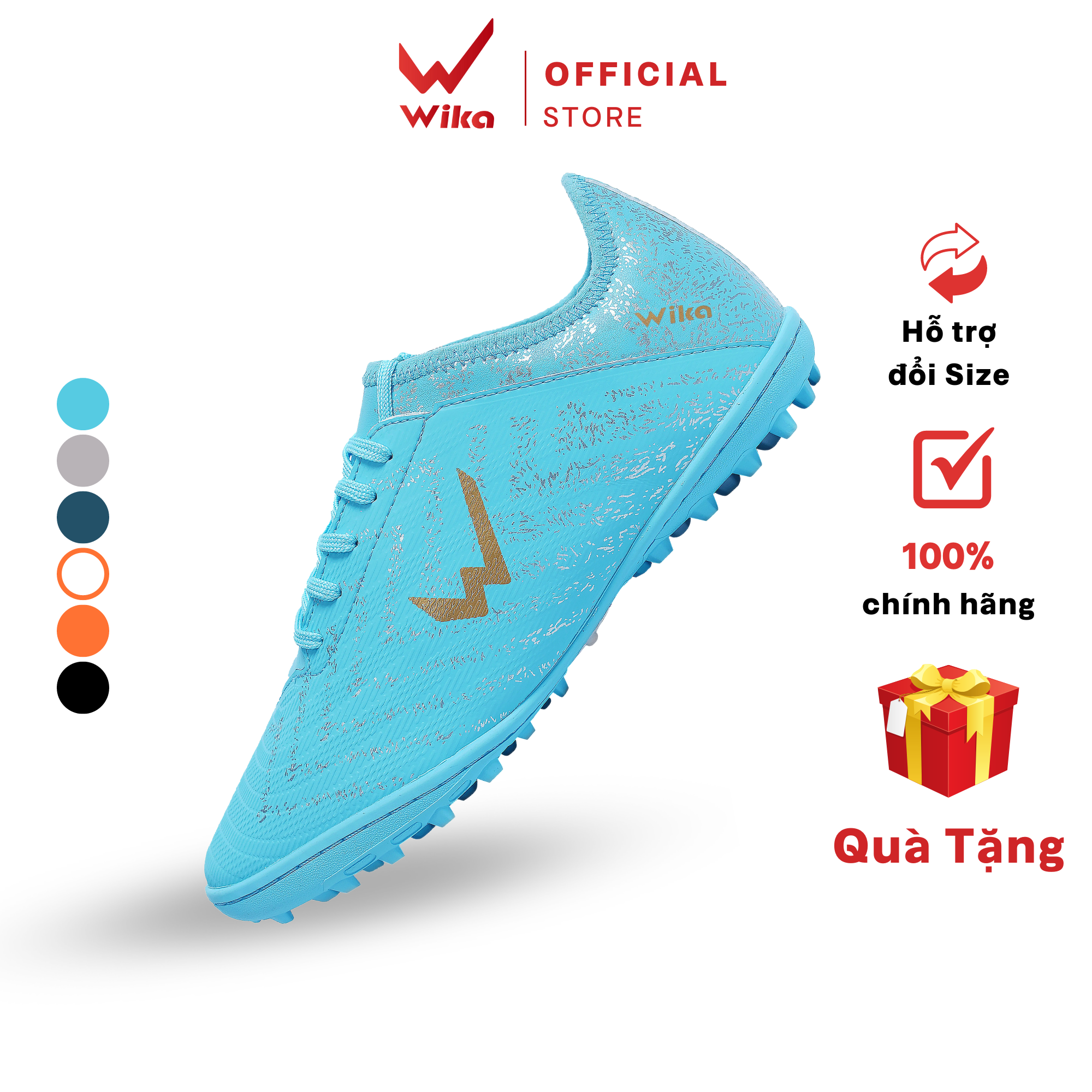 Giày Đá Bóng Nam Wika Hunter II Chính Hãng Giày Đá Banh Sân Cỏ Nhân Tạo Đế TF Thế Hệ Mới Cao Cấp
