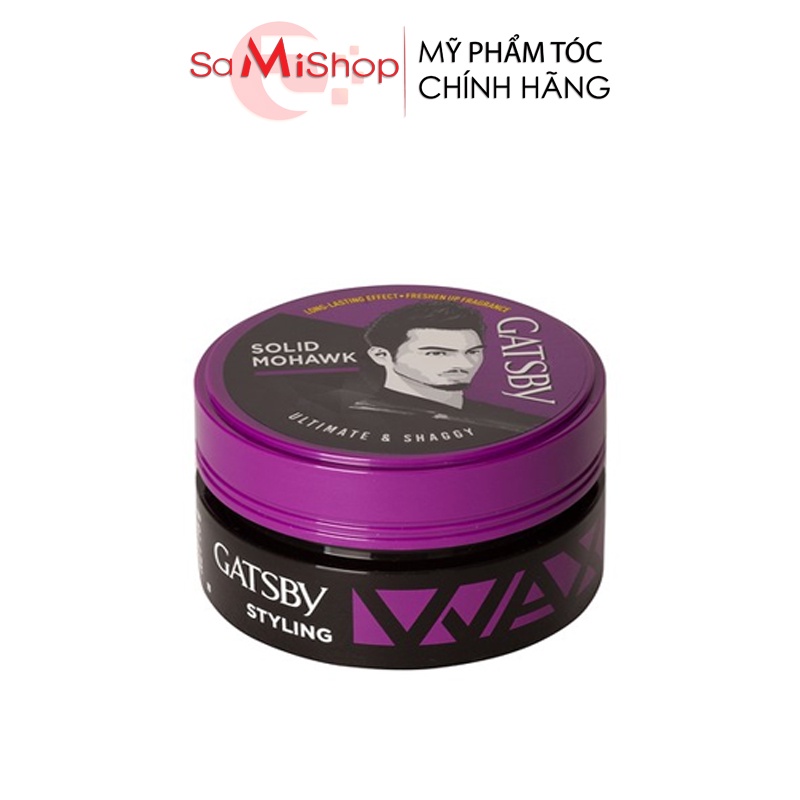 Wax Tạo Kiểu Tóc Giữ Nếp Vững Chắc Gatsby Styling Ultimate & Shaggy Tím 75G