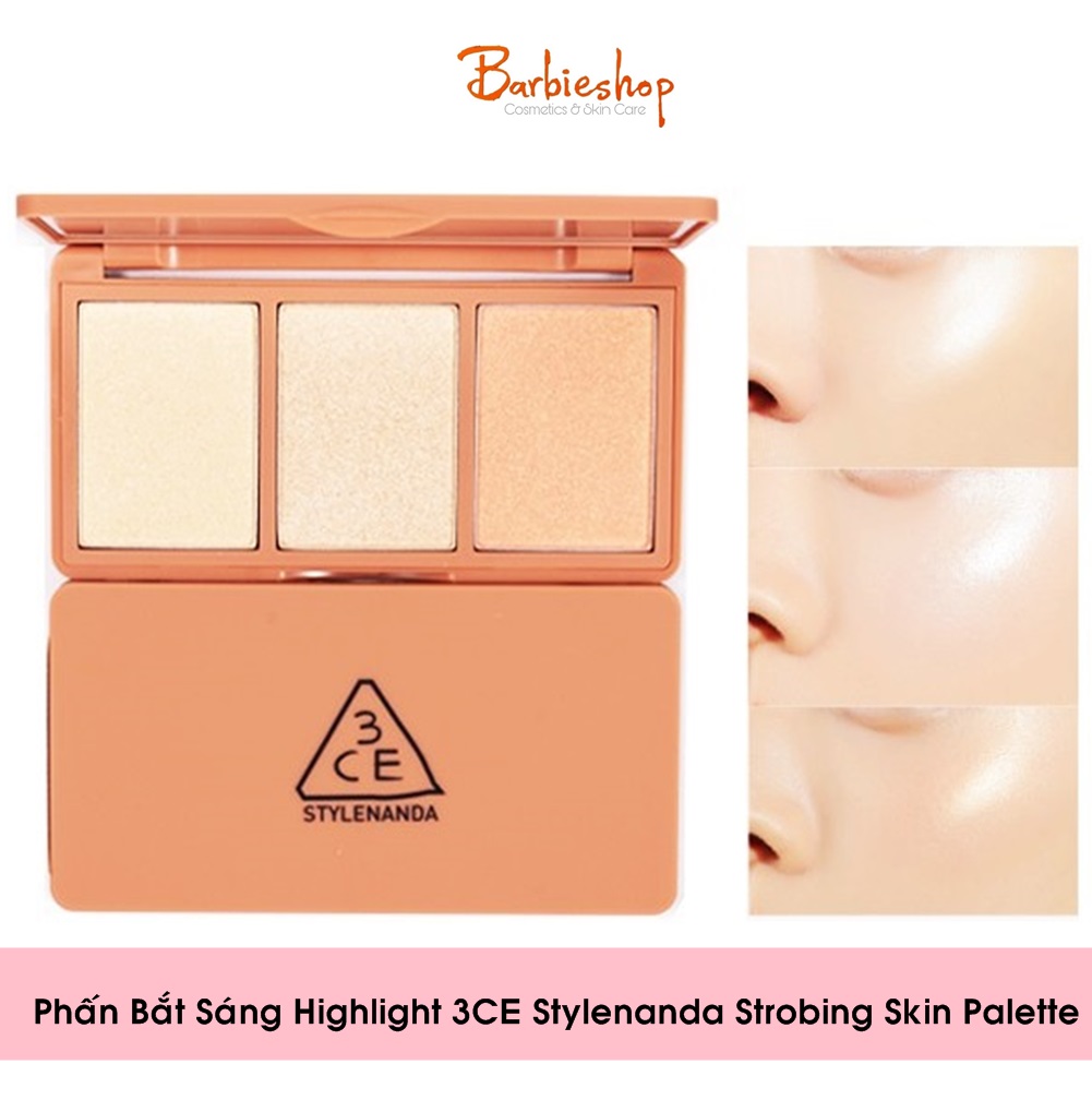 Phấn Bắt Sáng Highlight 3CE Stylenanda Strobing Skin Palette