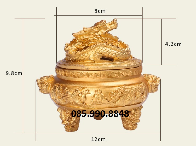 Lư xông trầm , Lư đốt trầm cao cấp, Lư hương đốt trầm - Dùng là mê
