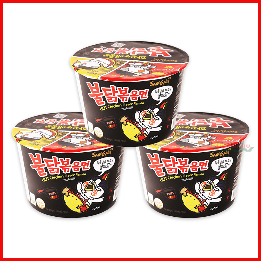 Combo 3 Tô Mì khô gà cay Samyang 105g