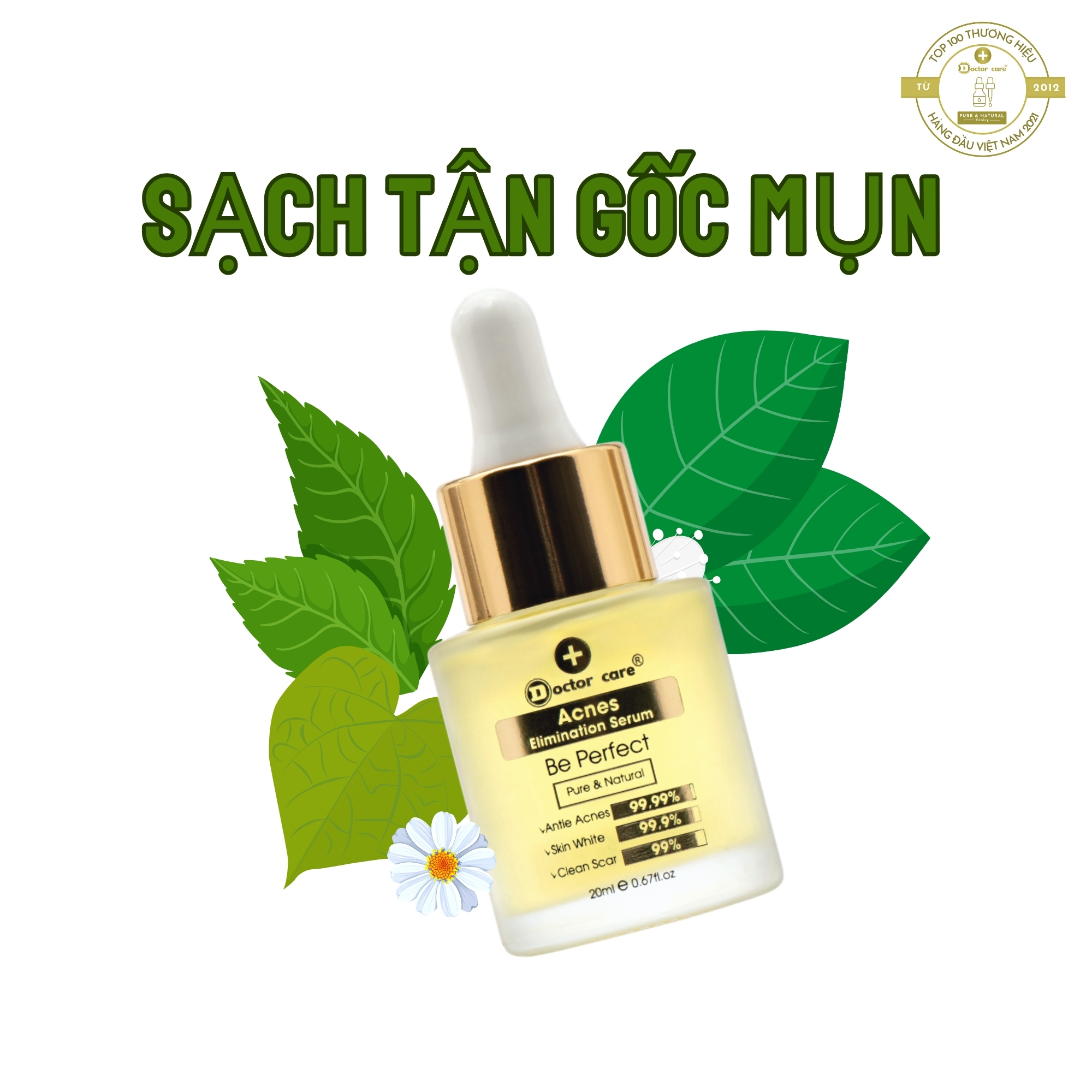 Serum Doctor care sạch tận gốc  Mụn ẩn, Mụn trứng cá  20ml