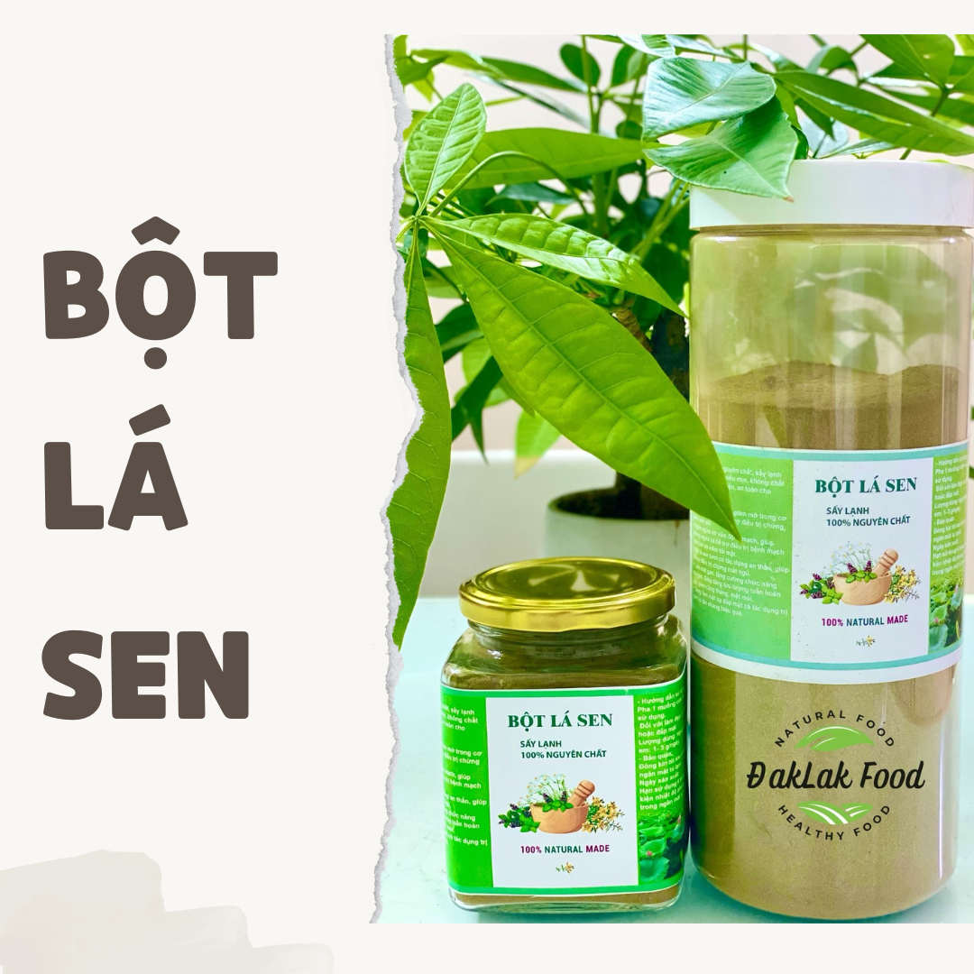 Bột lá sen sấy lạnh nguyên chất 150gr 500gr