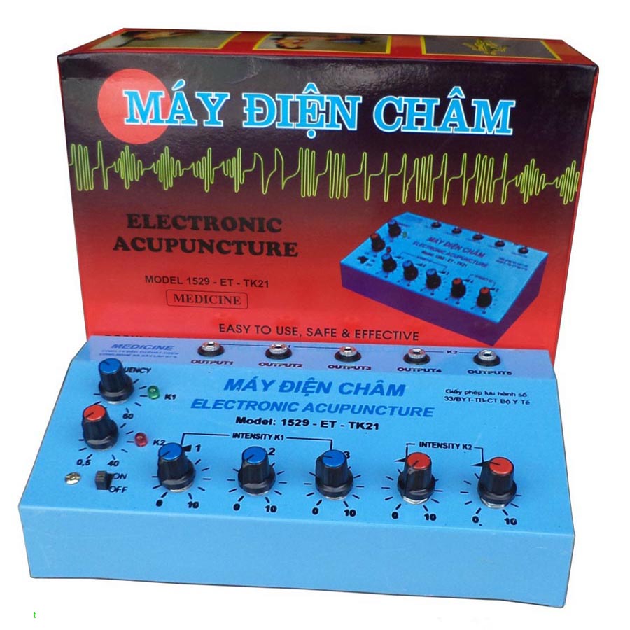 Máy Châm Cứu 5 Giắc 10 Kim Việt Nam