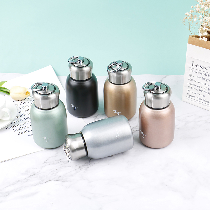 Oro Moto 300ml Mini cà phê chân không flasks đáng yêu phích xách tay du lịch nước chai ly