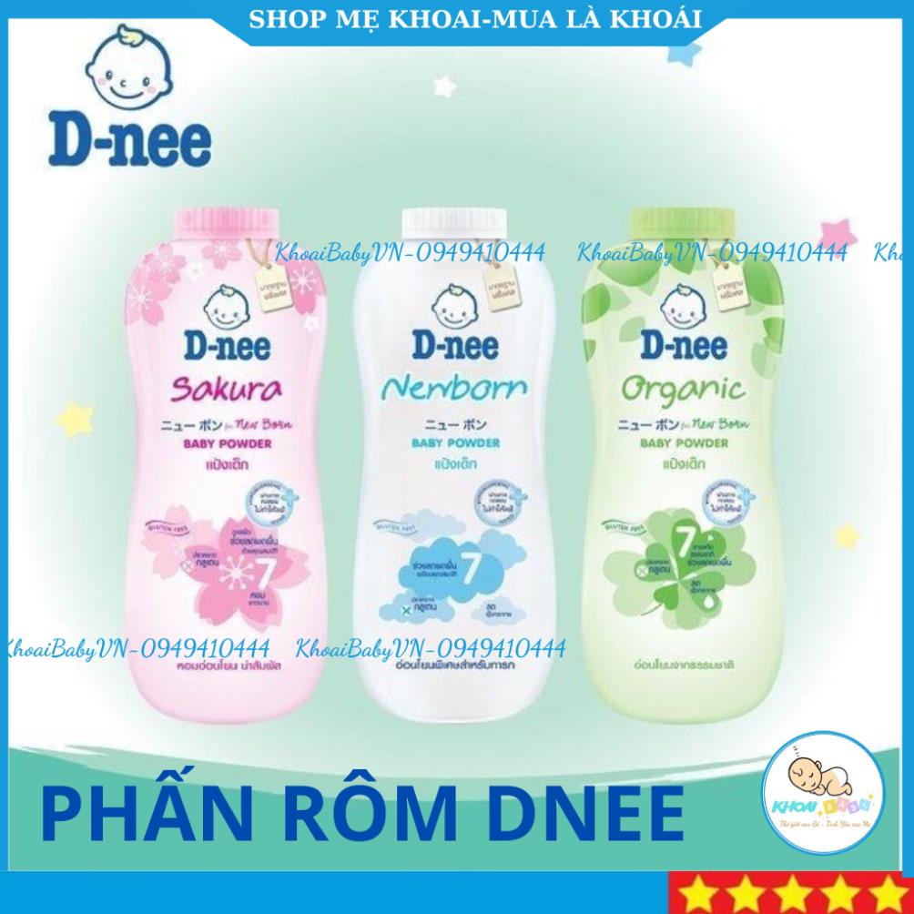 Phấn Rôm cho bé, phấn rôm Dnee Baby Powder 350g Thái Lan hương thơm tự nhiên