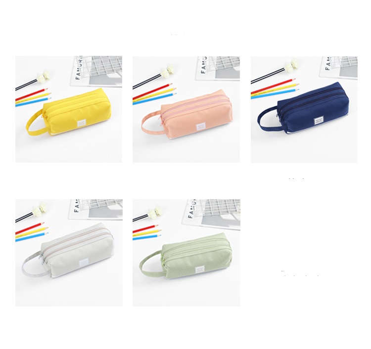 Bóp viết túi bút học sinh Sunshine chất liệu vải kích thước 20x8 cm có hai ngăn đựng được nhiều bút viết - SakuraShop