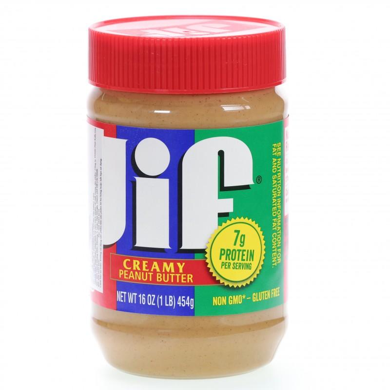Bơ đậu phộng mịn jif hũ 454g