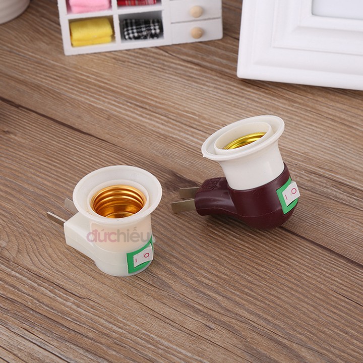 Bộ 2 đuôi đèn có công tắc chuôi E27