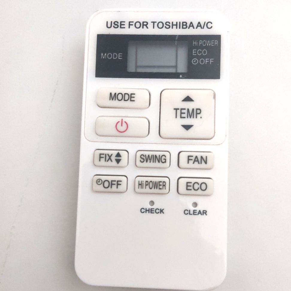 [HCM]Remote điều khiển điều hoà Toshiba trắng nhỏ.