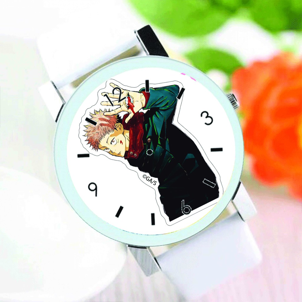 Đồng hồ đeo tay nam nữ IN HÌNH Naruto Jujutsu Kaisen Chú thuật hồi chiến anime chibi quà tặng dễ thương độc đáo xinh xắn