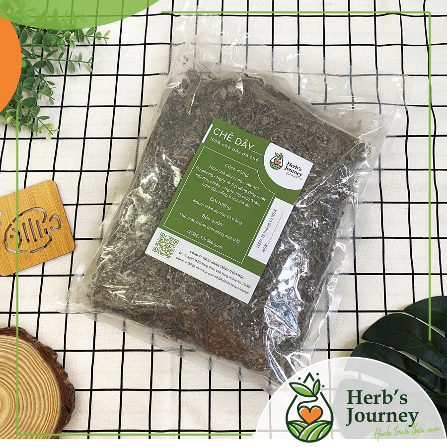 Chè dây sấy khô - Hỗ trợ viêm loét dạ dày tá tràng - Túi 500g - nguồn dược liệu Công ty cổ phần Indochina Herb