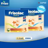 Combo 2 Hộp Sữa bột Frisolac Gold 3 Hộp Giấy 2KG cho trẻ từ 1 - 2 tuổi