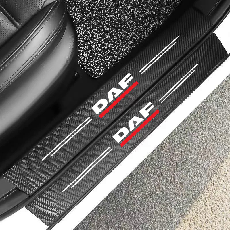 Miếng dán bảo vệ Ngưỡng Cửa xe ô tô Miếng Dán Chống Trầy xước sợi cacbon cho daf, XF 95, 105, CF 1905, 2021, 2020, 2019, phụ kiện xe hơi, 4 chiếc. Sunshine