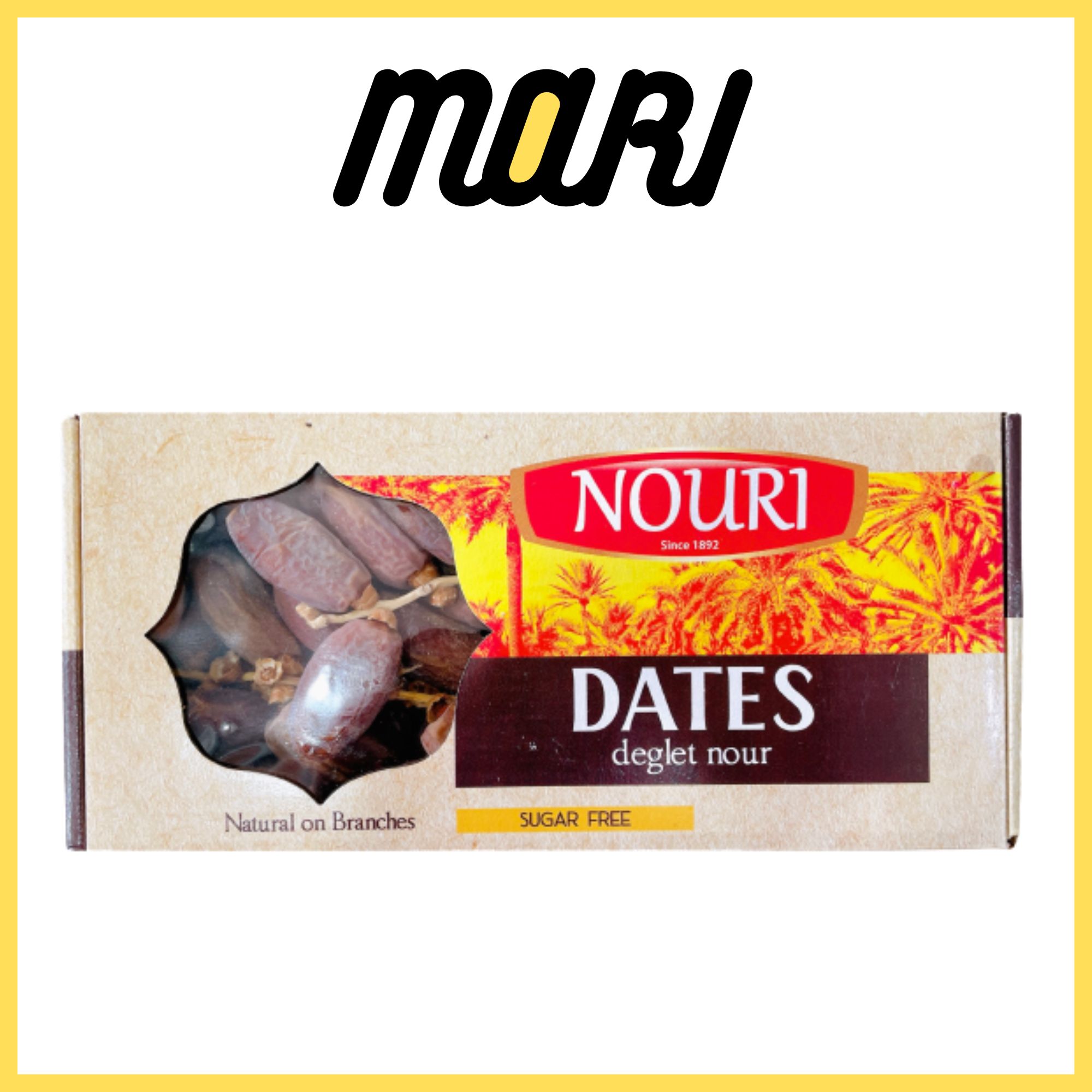 Chà là nguyên cành nouri dates deglet nour 500g
