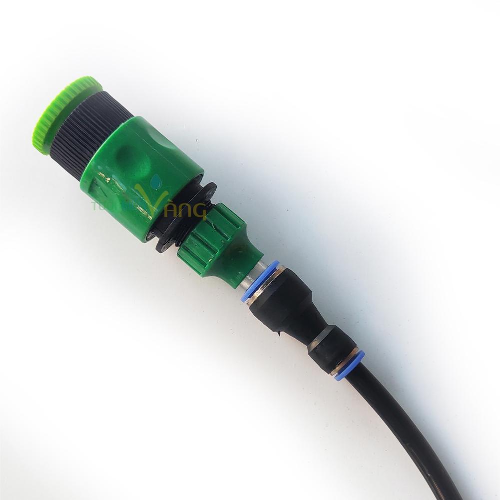 2 cái đầu nối nhanh ống 8mm với vòi nước đầu nối xanh có thể tháo nối thường xuyên