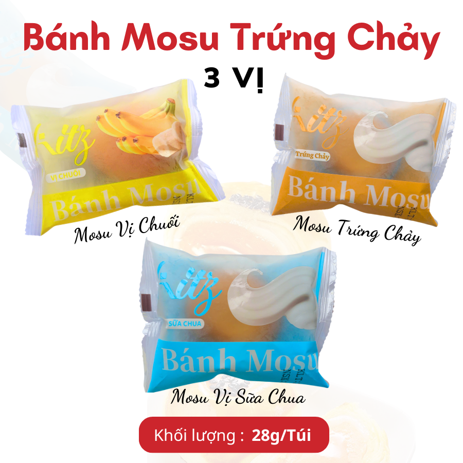 COMBO 3 BÁNH MOSU TÂN LỘC PHÁT - BÁNH 28G