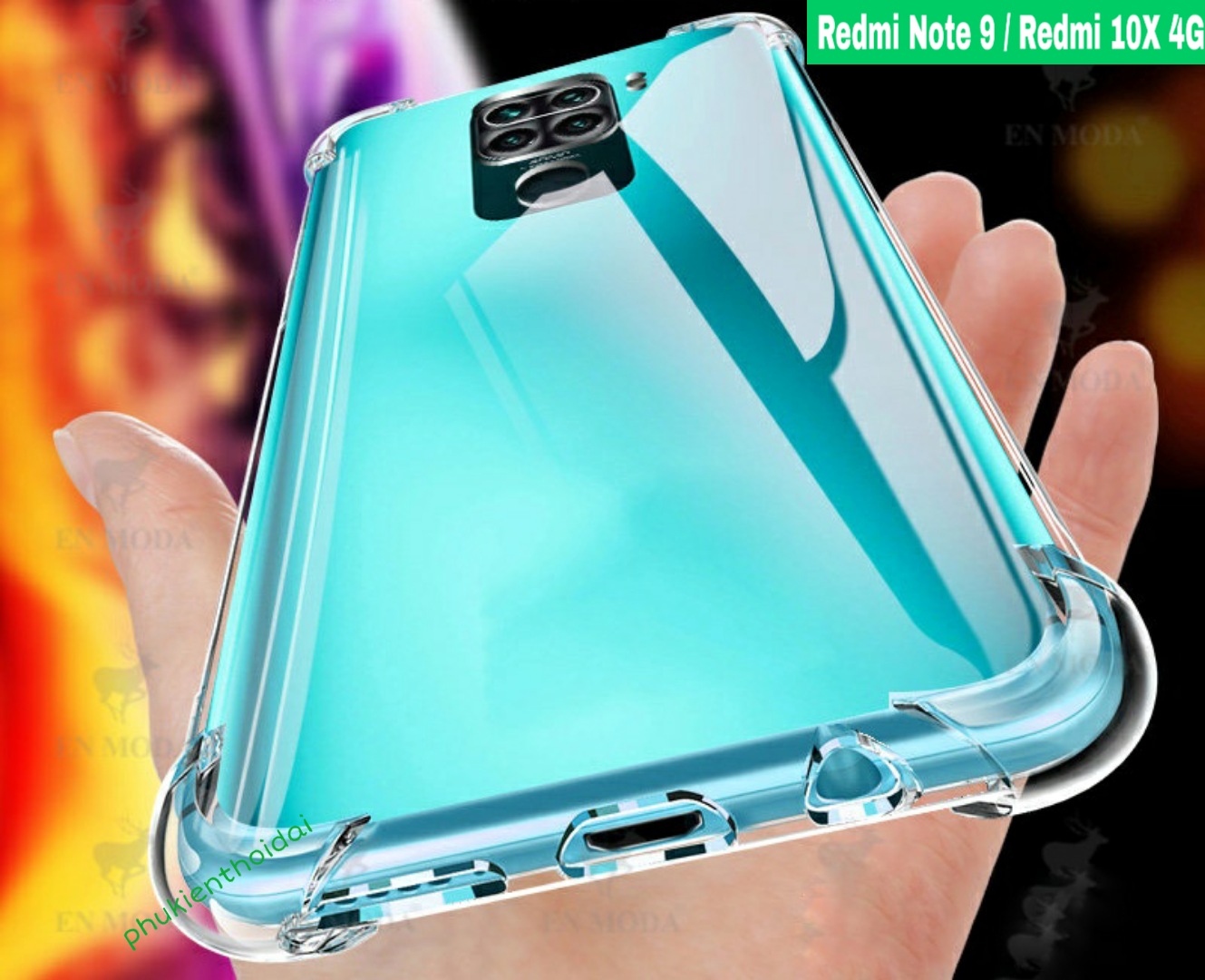 Ốp lưng Xiaomi Redmi Note 9 / Redmi 10X 4G TPU dẻo siêu mỏng ôm khít máy cao cấp