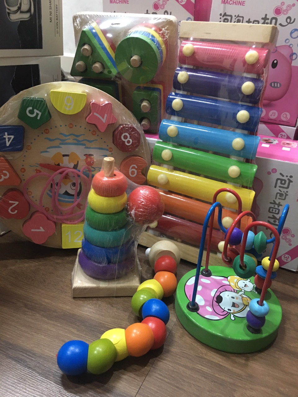 Combo 6 món đồ chơi gỗ