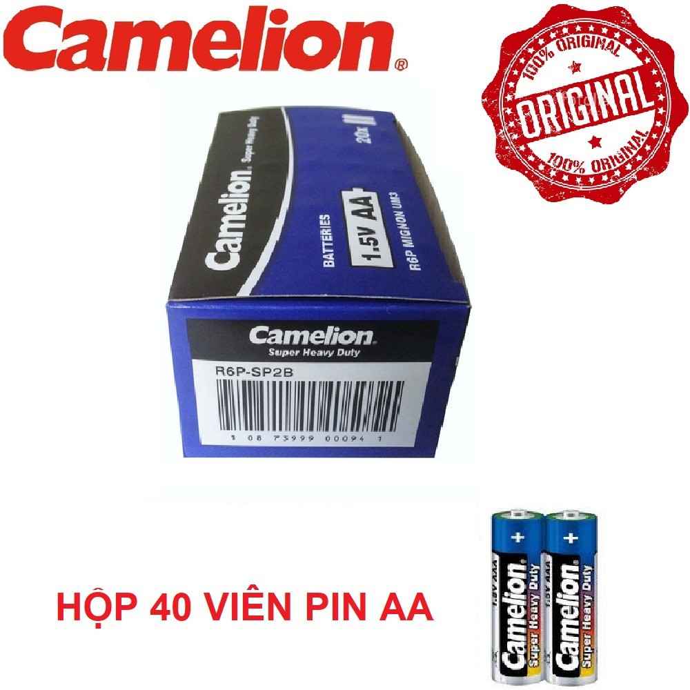 Hộp 40 viên pin tiểu aa camelion 1,5vol