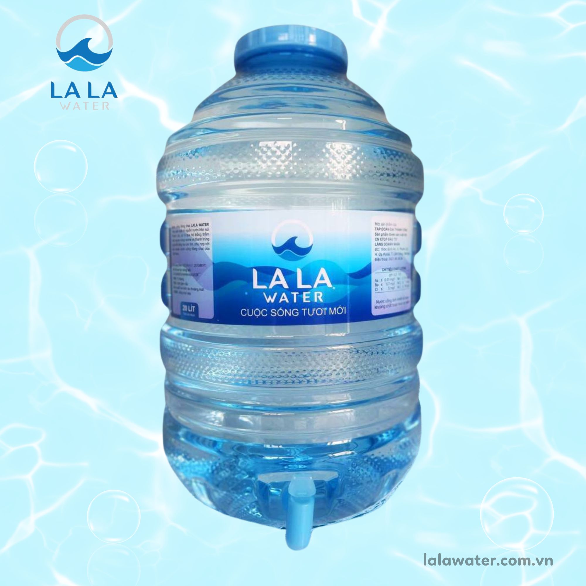 Nước tinh khiết Lala Water bình 20L