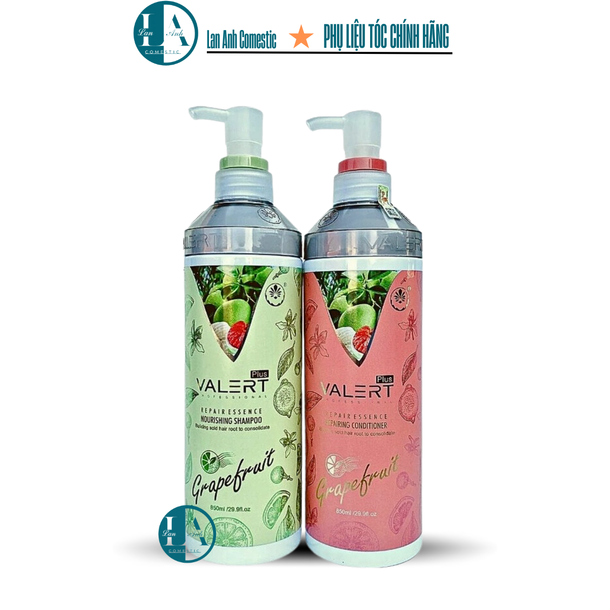 Bộ dầu gội xả Bưởi Grapefruit Dầu gội xả bưởi Valert Chống rụng tóc Khích thích mọc tóc Hương thơm lâu Dưỡng tóc mềm mượt