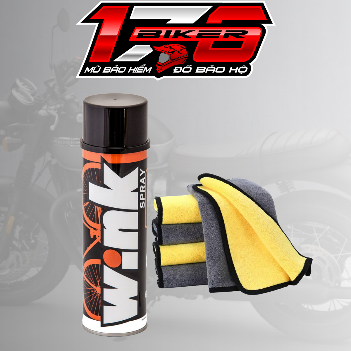 Chai làm bóng dàn áo wink spray 600ml - biker 176 - mũ bảo hiểm & dầu nhớt vũng tàu