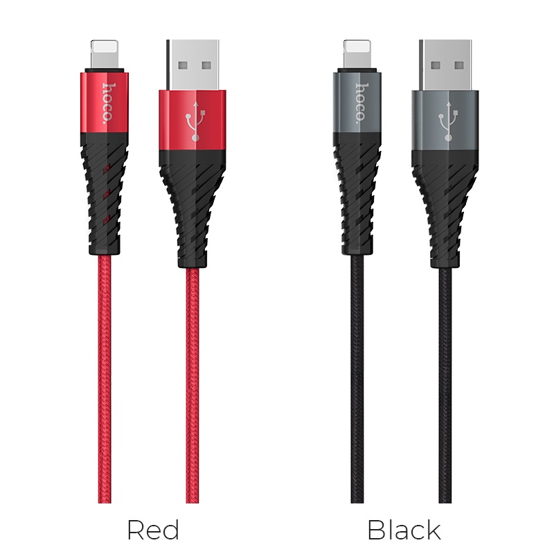 Cáp sạc nhanh dây dù hoco x38 lightning dành cho iphone ipad chống đứt gãy chính hãng