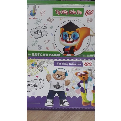 Tệp giấy kiểm tra 4 ô ly bút cầu