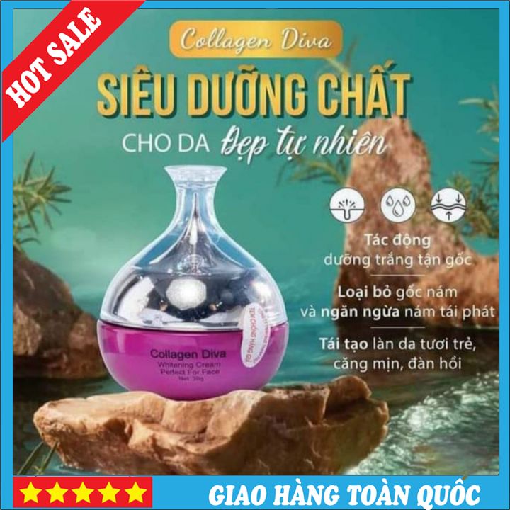 ⚜️freeship⚜️ collagen diva kem dưỡng trắng da chống lão hoá