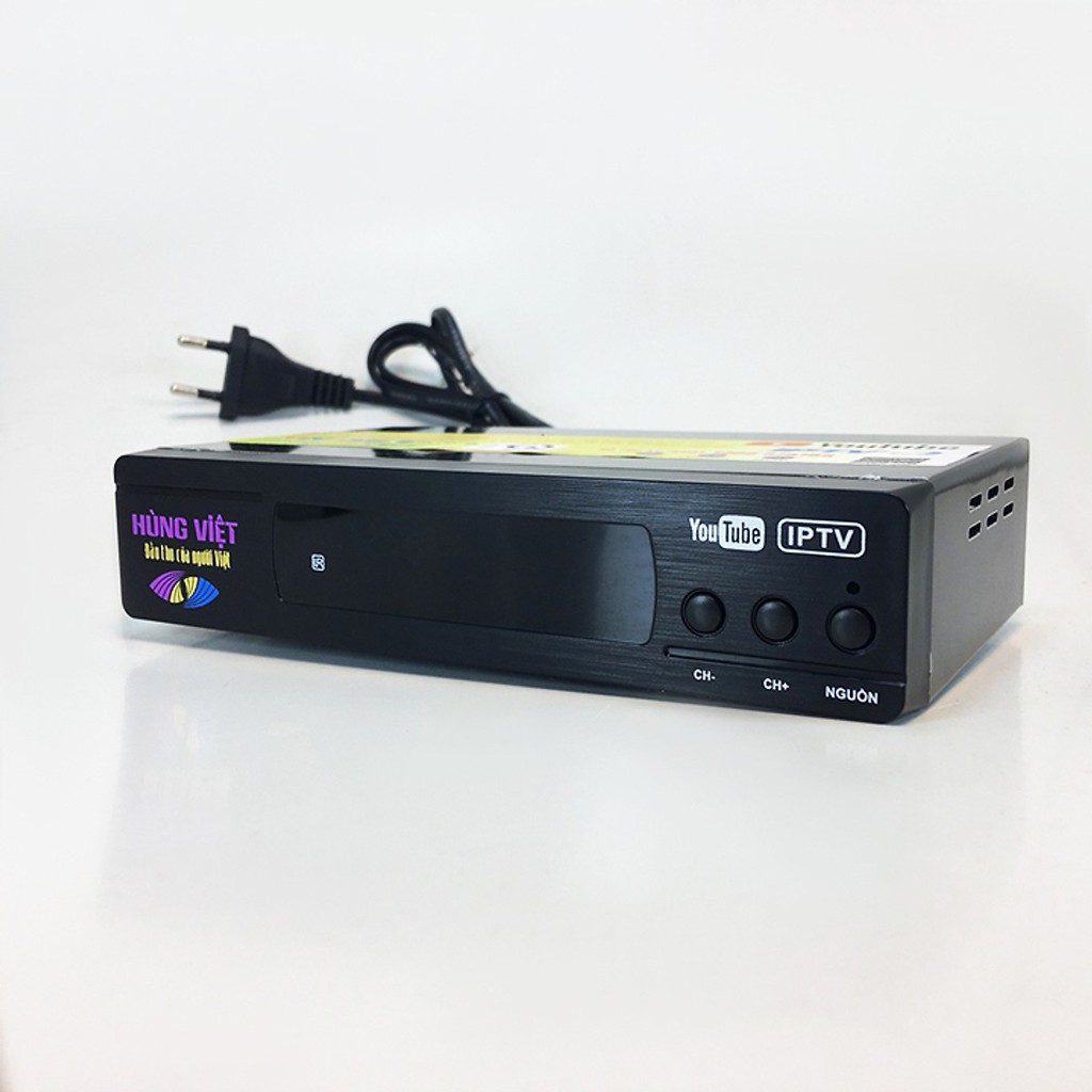 Đầu thu kỹ thuật số dvb-t2 hùng việt ts-123 kết nối được youtube, iptv.