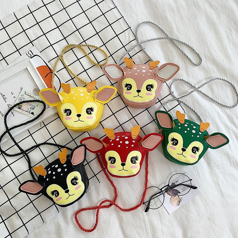 Túi đeo chéo túi lì xì con nai dễ thương cho bé