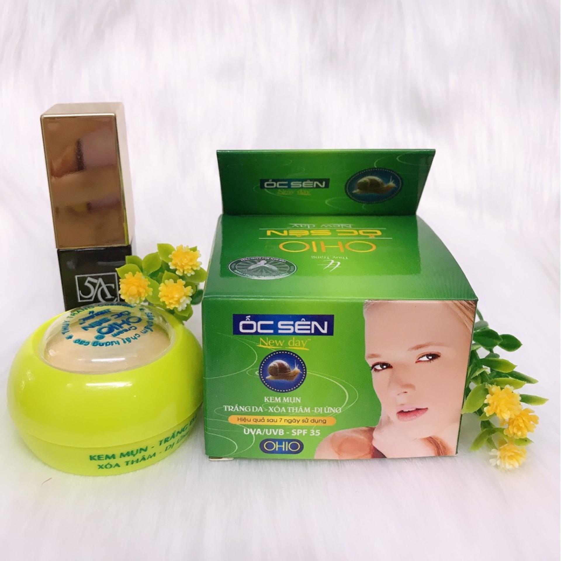 KEM MỤN - TRẮNG DA - XÓA THÂM - DỊ ỨNG OHIO ỐC SÊN New Day ( 10g )