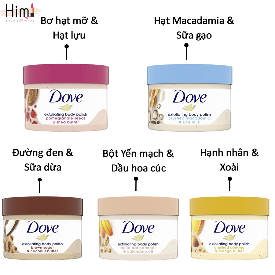 🇺🇸 Tẩy tế bào chết body Dove Exfoliating Body Polish