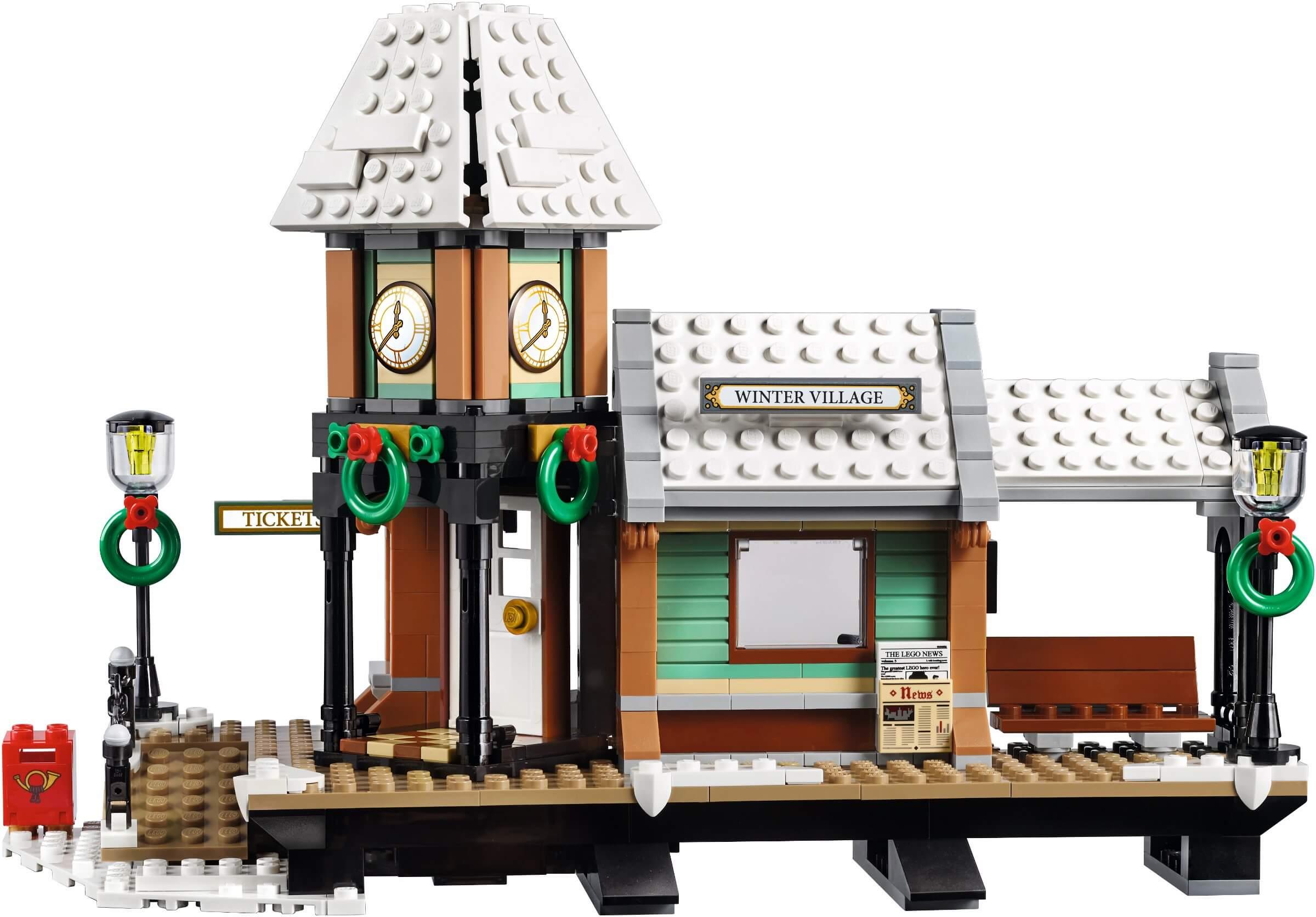 Mua đồ chơi LEGO 10259 - LEGO Creator Expert 10259 - Trạm Xe Lửa phủ Tuyết (LEGO 10259 Winter Village Station)