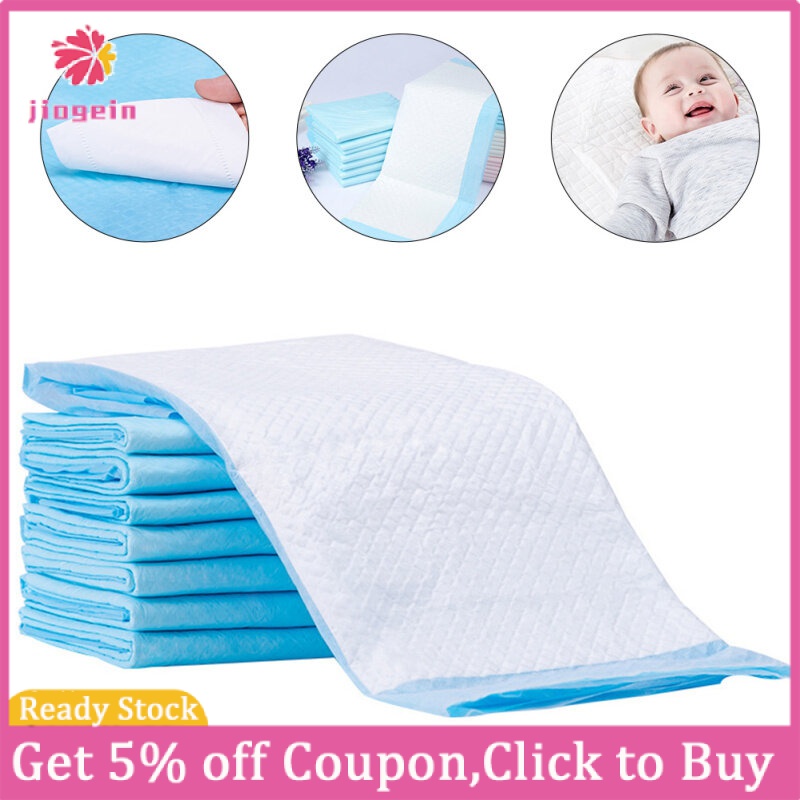 Jiogein 20 Pcs Bed Pads Disposable Breathable Baby Mattress Changing Table Topper Fabric Newborn Child